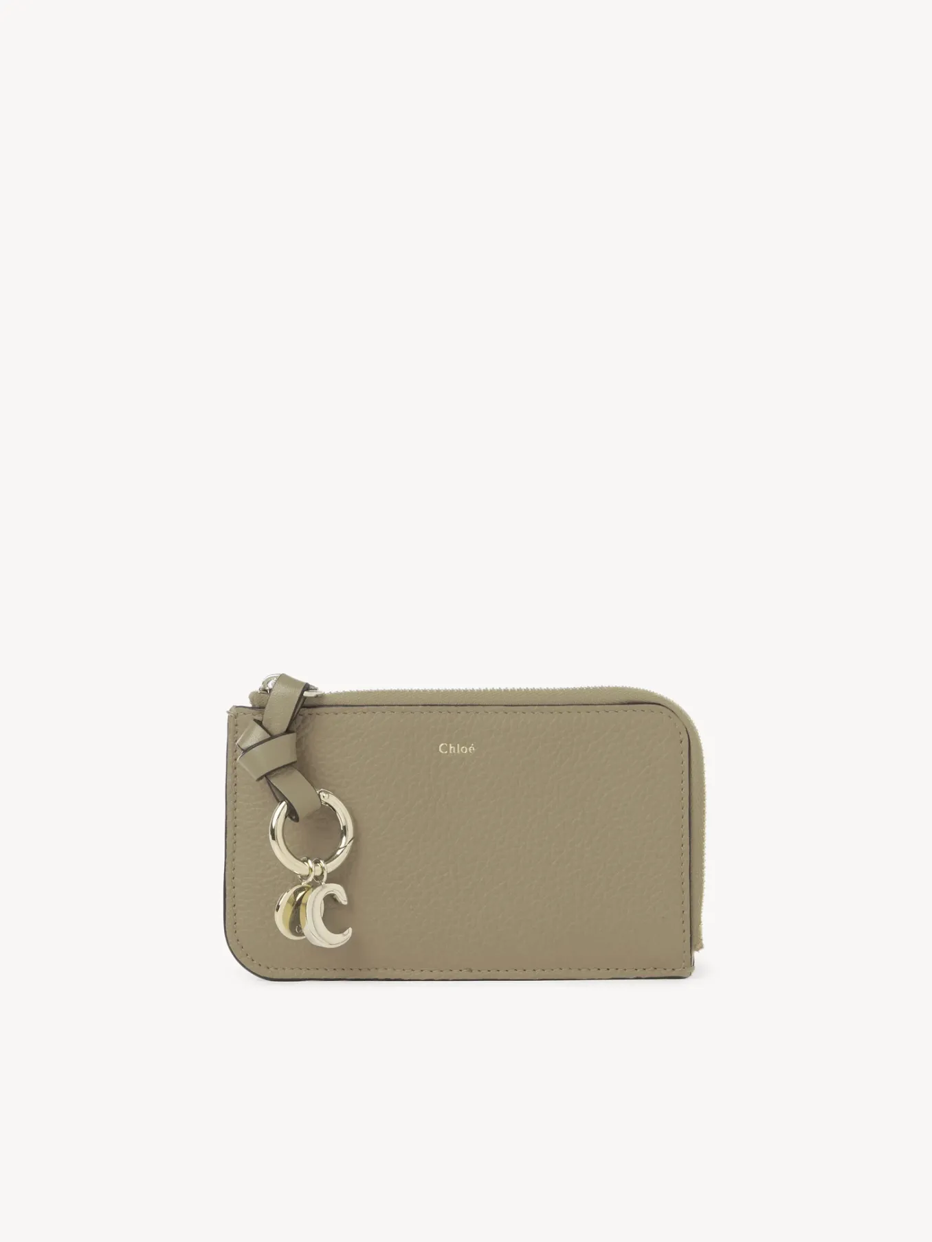 Porte-Cartes-Chloé Porte-Monnaie Alphabet Avec Fentes Pour Cartes Slate Green