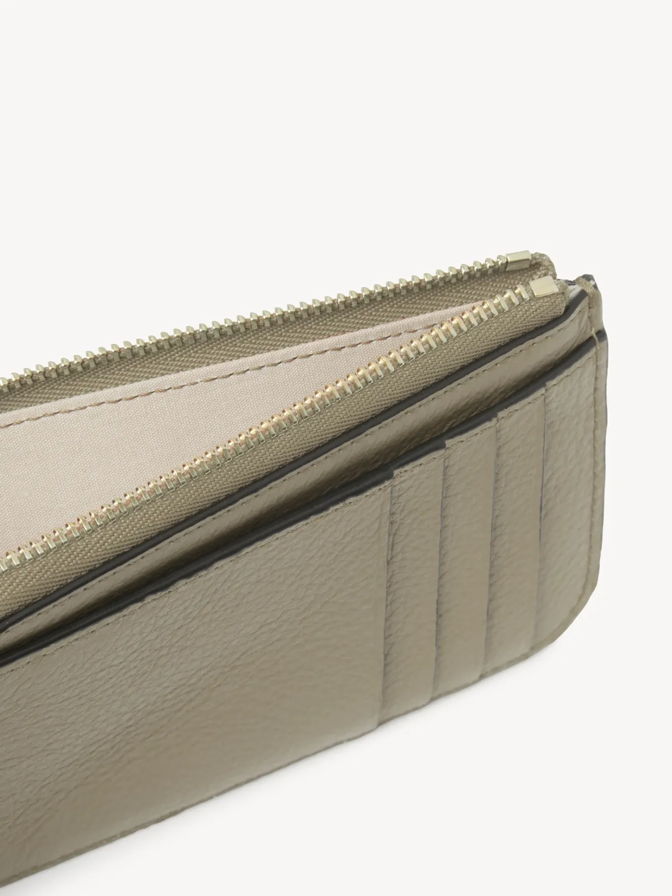 Porte-Cartes-Chloé Porte-Monnaie Alphabet Avec Fentes Pour Cartes Slate Green