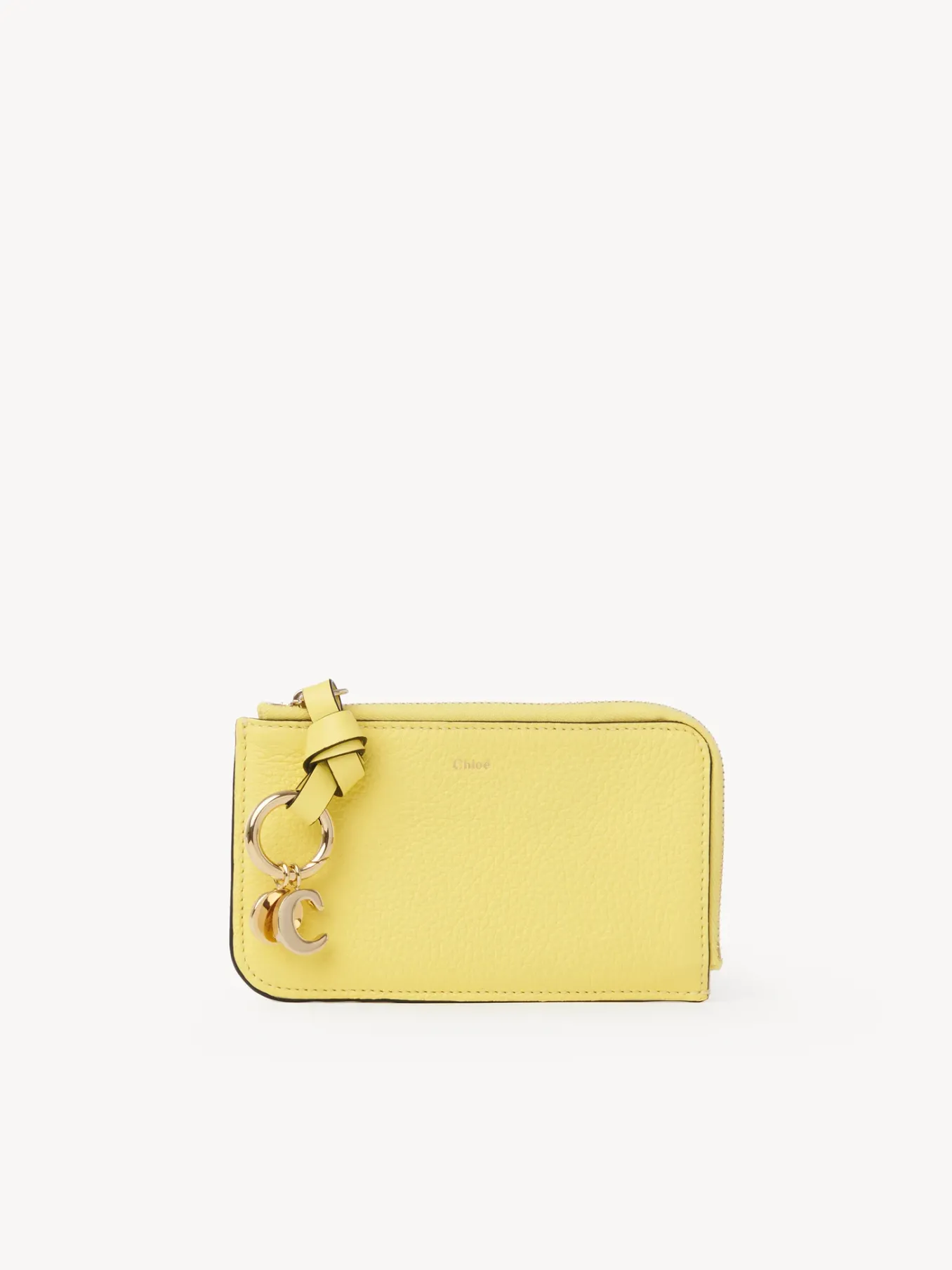 Porte-Cartes-Chloé Porte-Monnaie Alphabet Avec Fentes Pour Cartes Daffodil Yellow