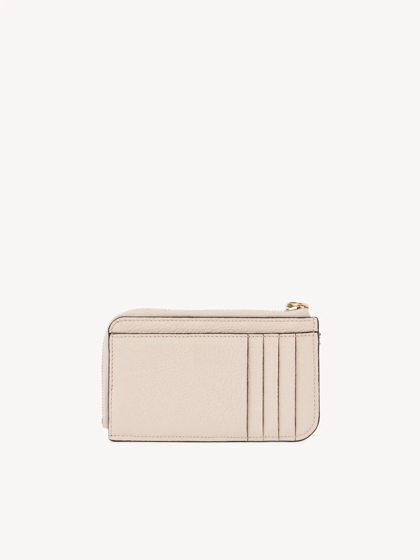 Porte-Cartes-Chloé Porte-Monnaie Alphabet Avec Fentes Pour Cartes Nude