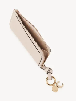 Porte-Cartes-Chloé Porte-Monnaie Alphabet Avec Fentes Pour Cartes Nude