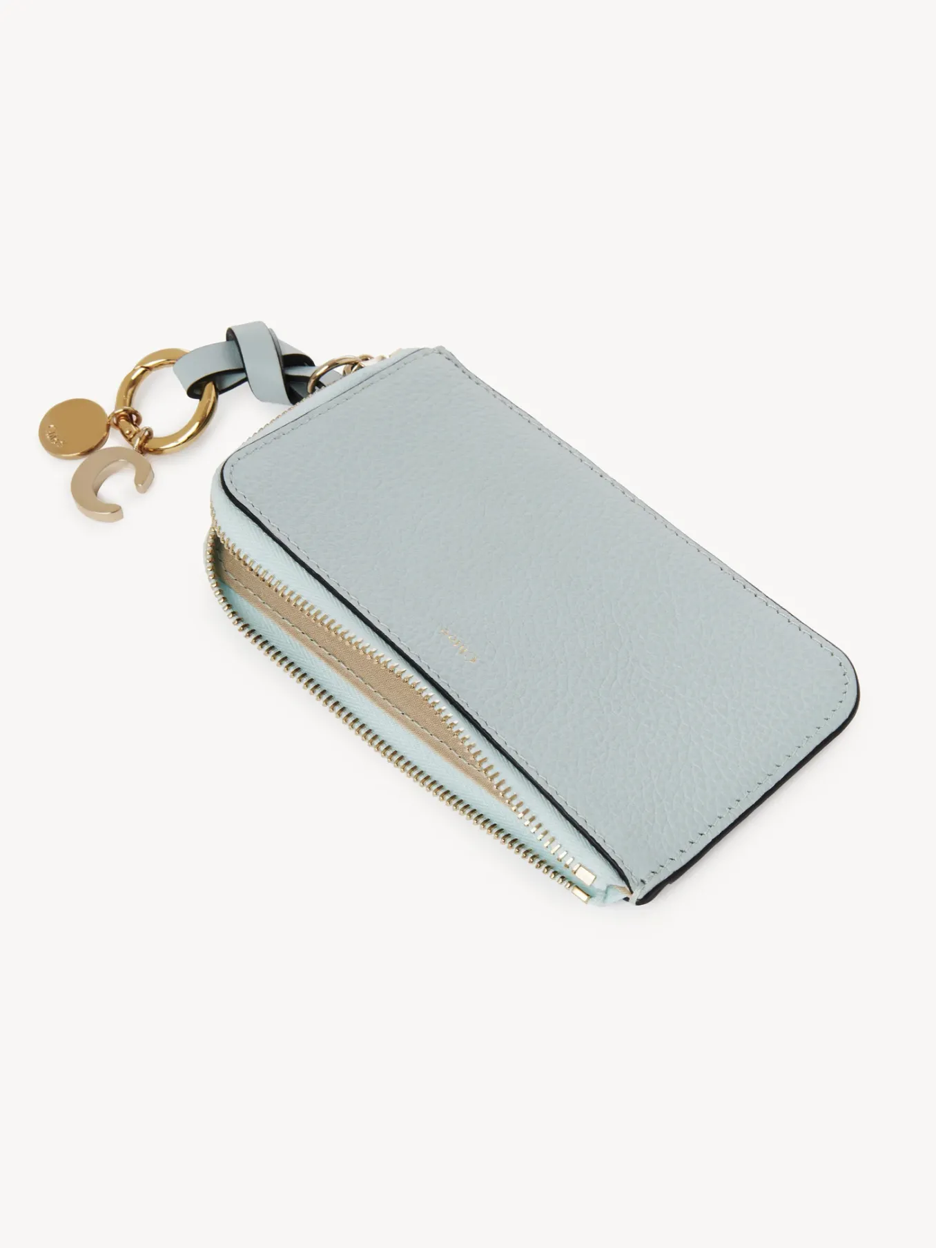Porte-Cartes-Chloé Porte-Monnaie Alphabet Avec Fentes Pour Cartes Icy Blue