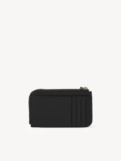 Porte-Cartes-Chloé Porte-Monnaie Alphabet Avec Fentes Pour Cartes Noir