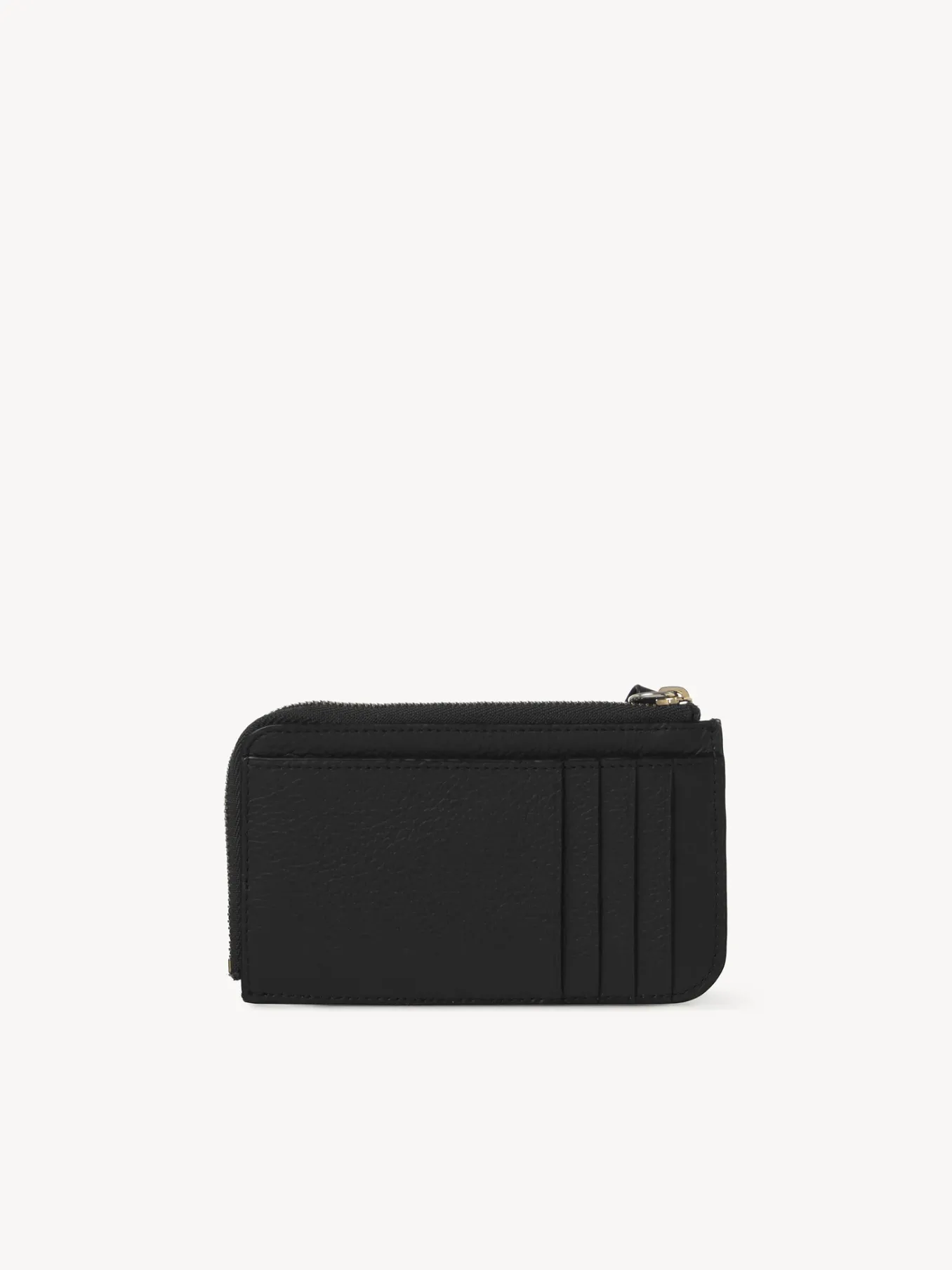 Porte-Cartes-Chloé Porte-Monnaie Alphabet Avec Fentes Pour Cartes Noir