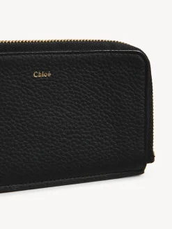 Porte-Cartes-Chloé Porte-Monnaie Alphabet Avec Fentes Pour Cartes Noir