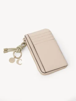 Porte-Monnaie-Chloé Porte-Monnaie Alphabet Avec Fentes Pour Cartes Cement Pink