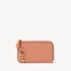Porte-Cartes-Chloé Porte-Monnaie Alphabet Avec Fentes Pour Cartes Flaming Coral