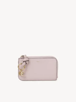 Porte-Cartes-Chloé Porte-Monnaie Alphabet Avec Fentes Pour Cartes Pure Pink