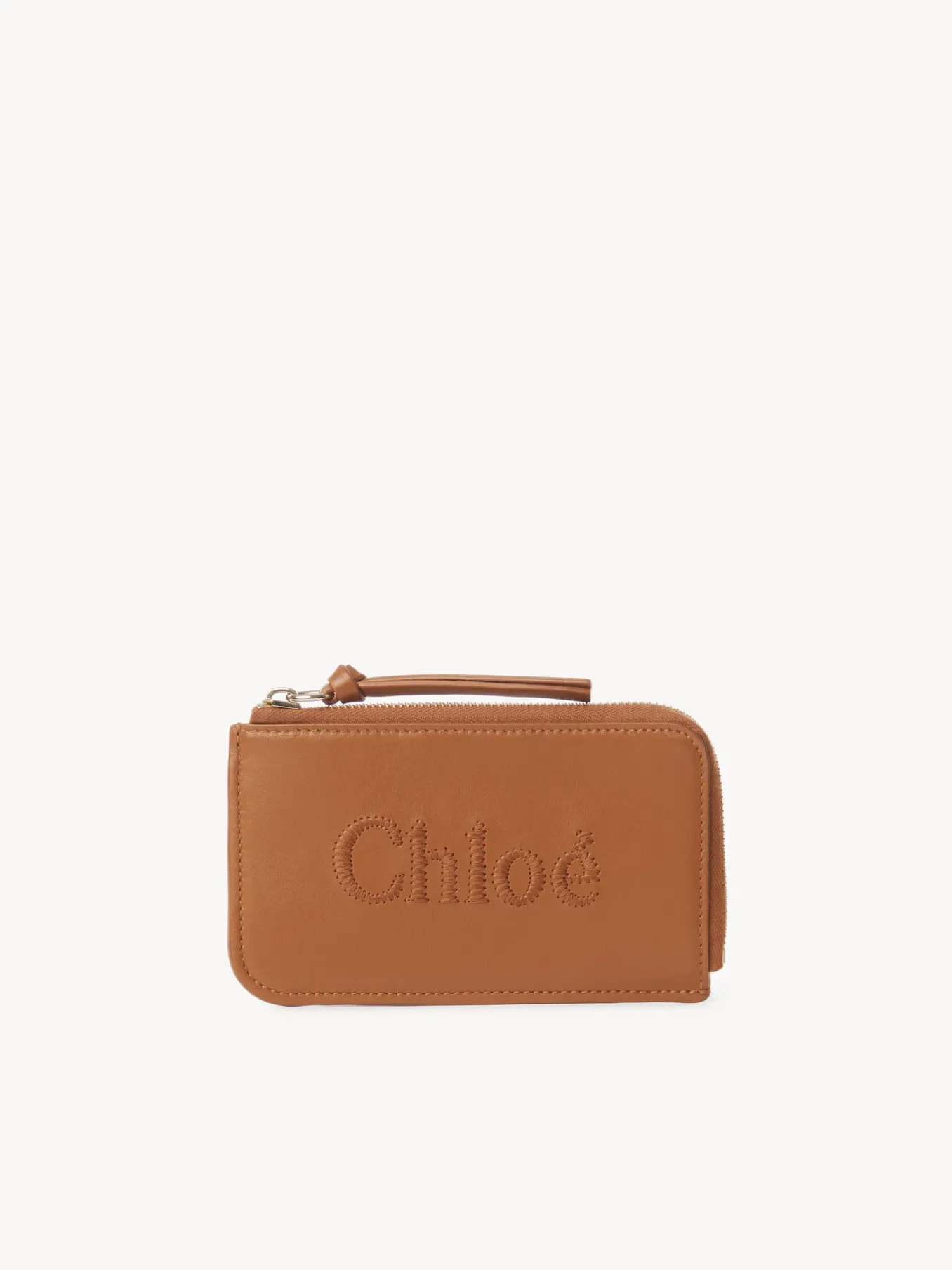 Porte-Cartes-Chloé Porte-Monnaie Chloe Sense Avec Fentes Pour Cartes Caramel