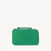 Porte-Cartes-Chloé Porte-Monnaie Chloe Sense Avec Fentes Pour Cartes Pop Green
