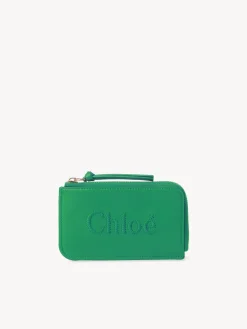 Porte-Cartes-Chloé Porte-Monnaie Chloe Sense Avec Fentes Pour Cartes Pop Green