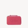 Porte-Cartes-Chloé Porte-Monnaie Chloe Sense Avec Fentes Pour Cartes Rosy Cherry