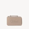 Porte-Cartes-Chloé Porte-Monnaie Chloe Sense Avec Fentes Pour Cartes Nomad Beige