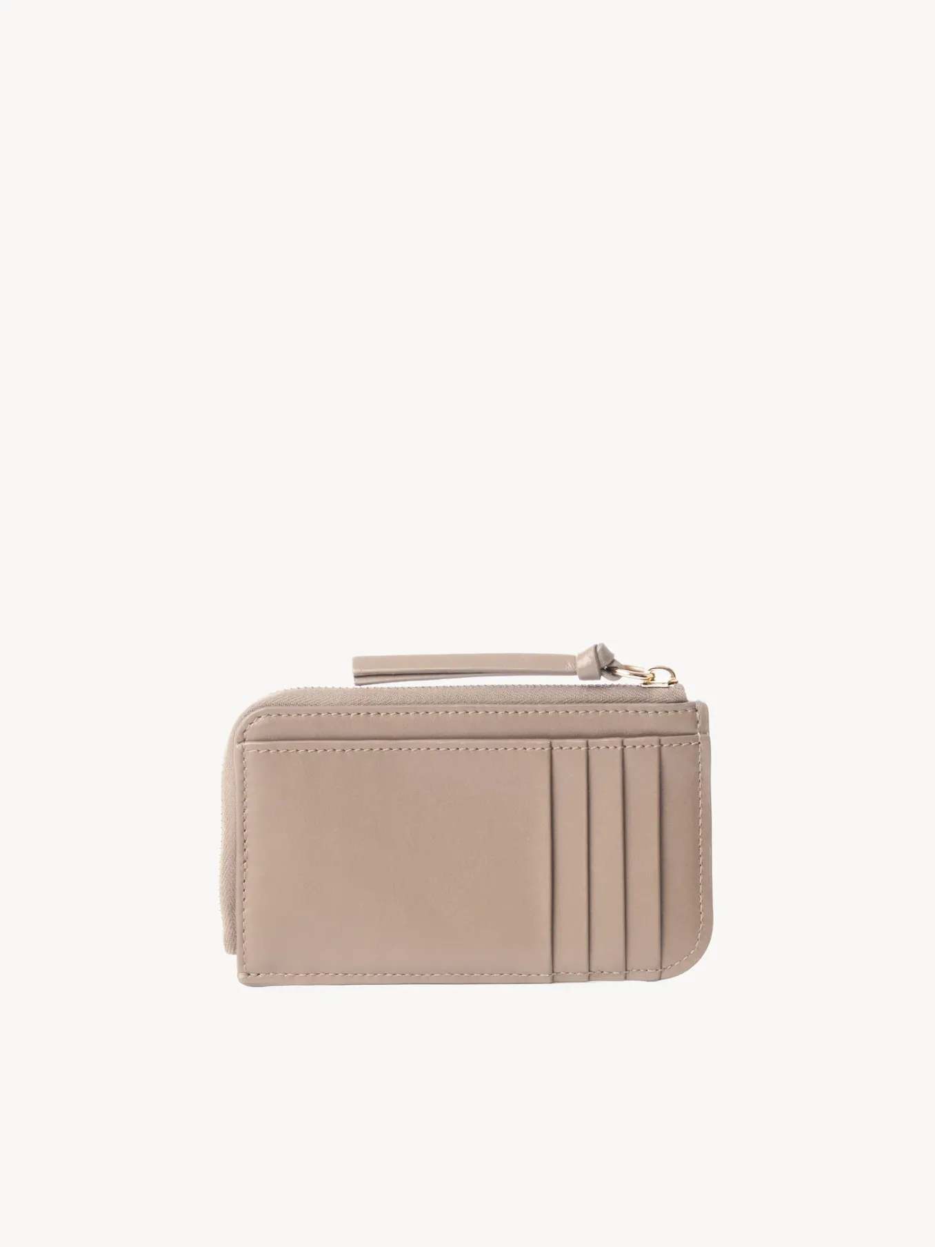 Porte-Cartes-Chloé Porte-Monnaie Chloe Sense Avec Fentes Pour Cartes Nomad Beige