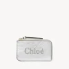 Porte-Cartes-Chloé Porte-Monnaie Chloe Sense Avec Fentes Pour Cartes Silver