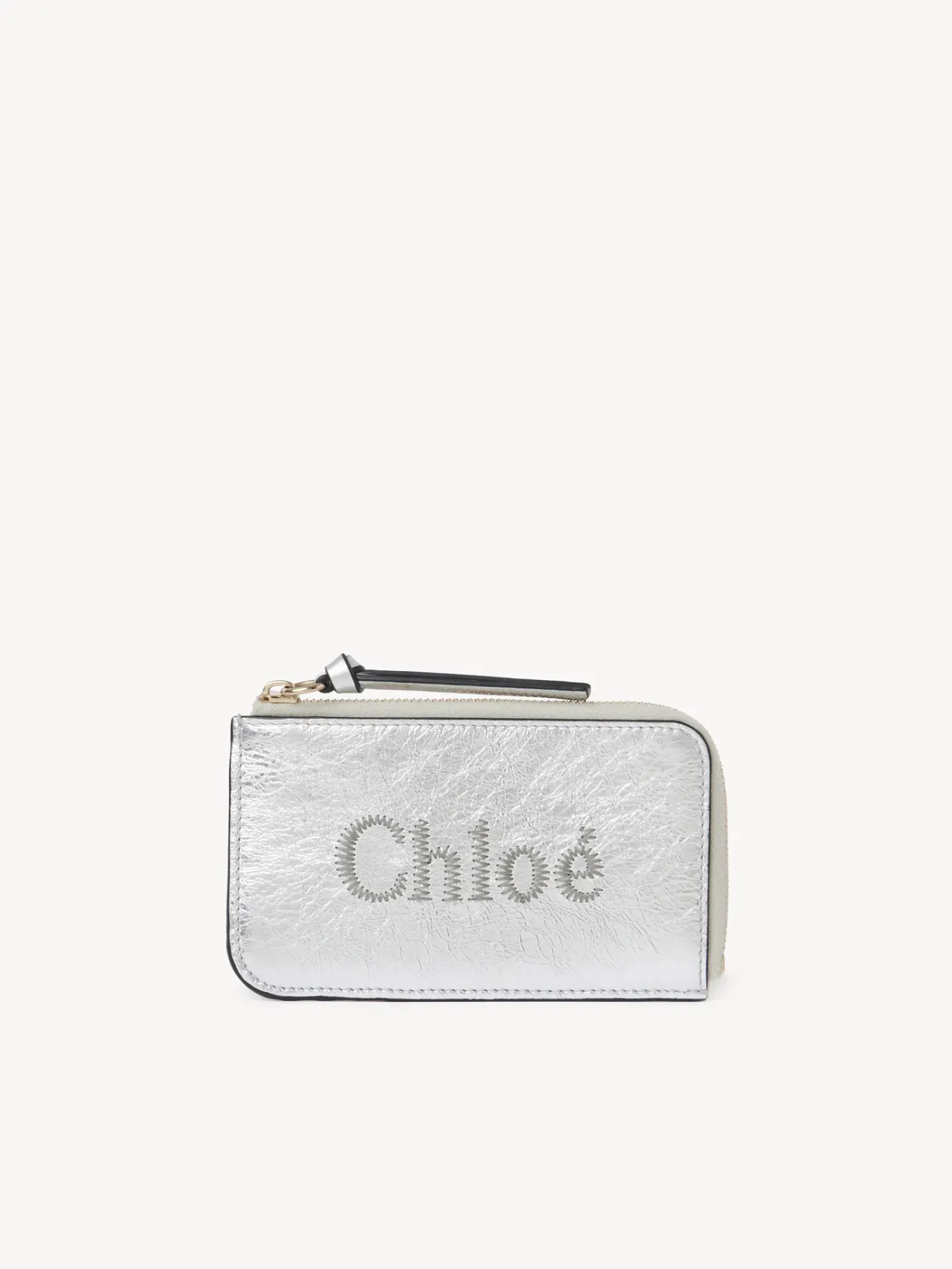 Porte-Cartes-Chloé Porte-Monnaie Chloe Sense Avec Fentes Pour Cartes Silver