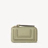 Porte-Cartes-Chloé Porte-Monnaie Marcie Avec Fentes Pour Cartes Faded Green