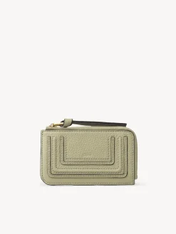 Porte-Cartes-Chloé Porte-Monnaie Marcie Avec Fentes Pour Cartes Faded Green