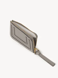Pochettes-Chloé Porte-Monnaie Marcie Avec Fentes Pour Cartes Cashmere Grey