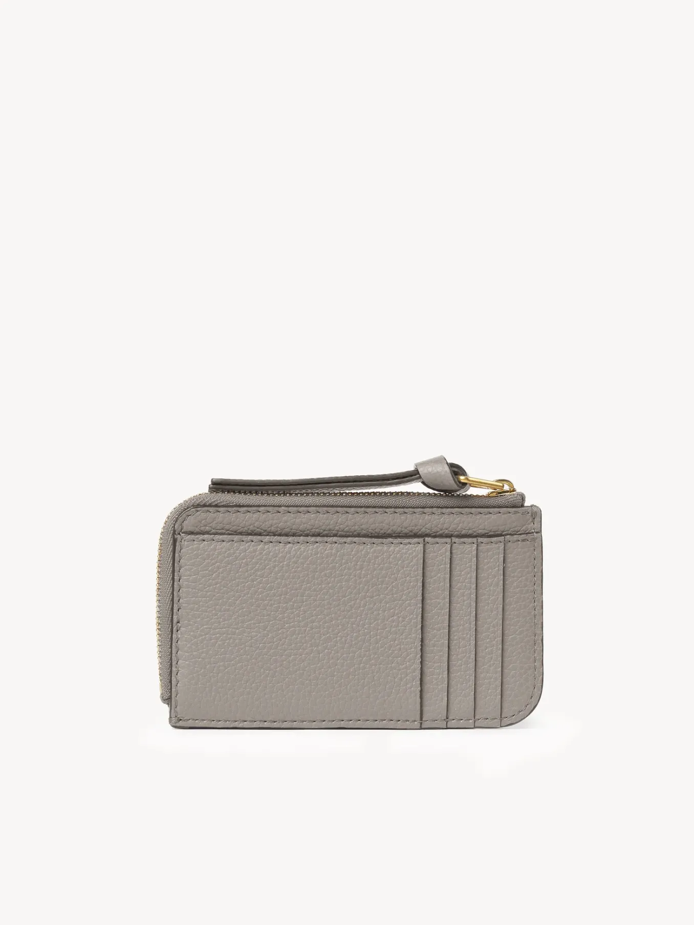 Pochettes-Chloé Porte-Monnaie Marcie Avec Fentes Pour Cartes Cashmere Grey