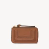 Porte-Monnaie-Chloé Porte-Monnaie Marcie Avec Fentes Pour Cartes Tan