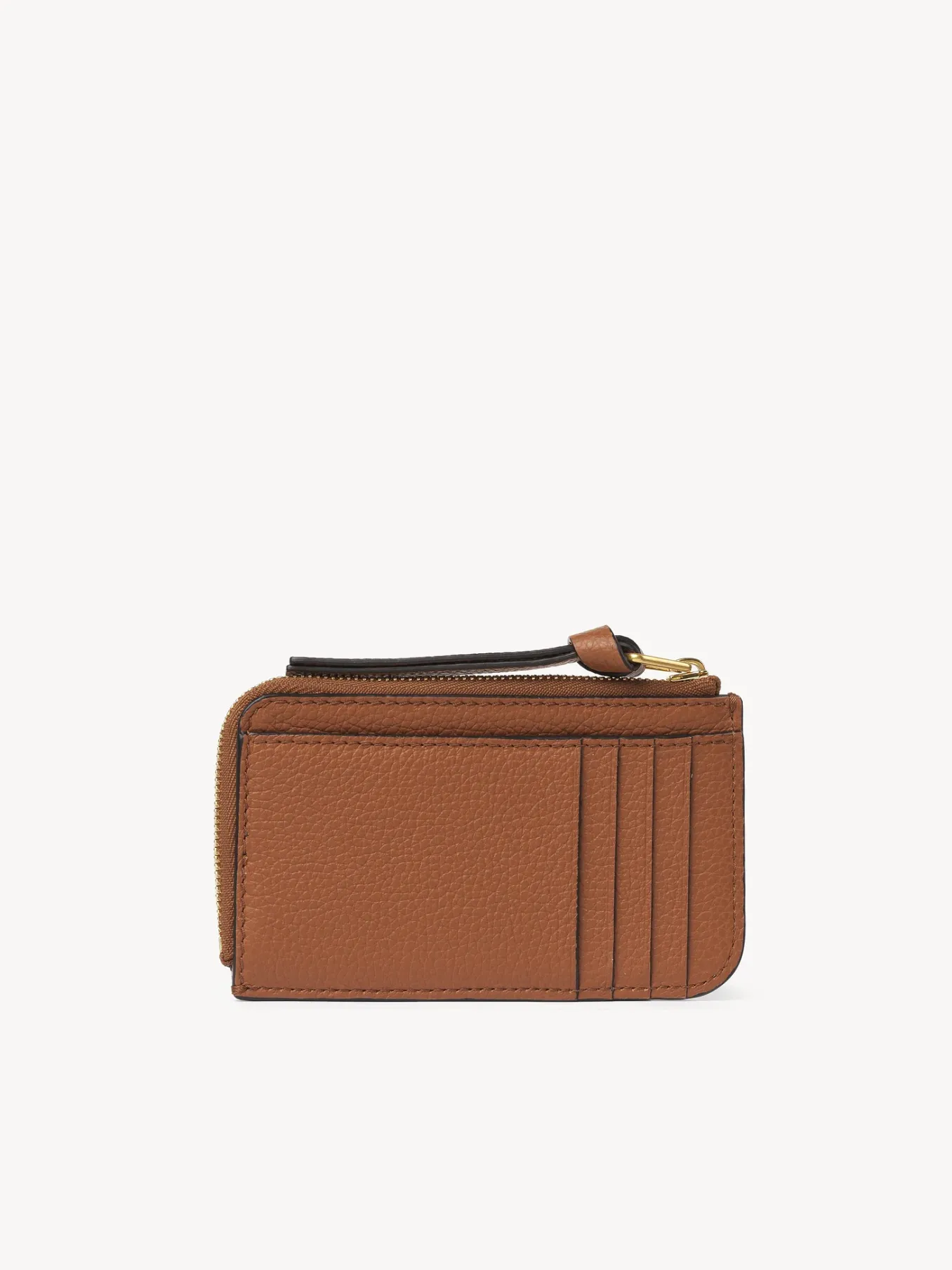 Porte-Monnaie-Chloé Porte-Monnaie Marcie Avec Fentes Pour Cartes Tan