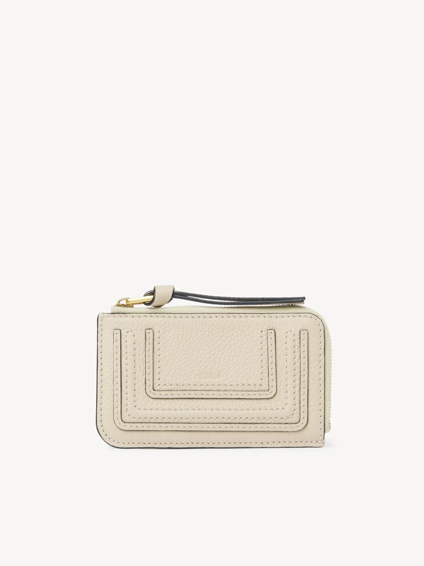 Porte-Monnaie-Chloé Porte-Monnaie Marcie Avec Fentes Pour Cartes Root Beige