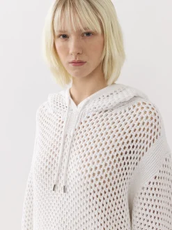 Maille-Chloé Pull A Capuche Iconic Milk