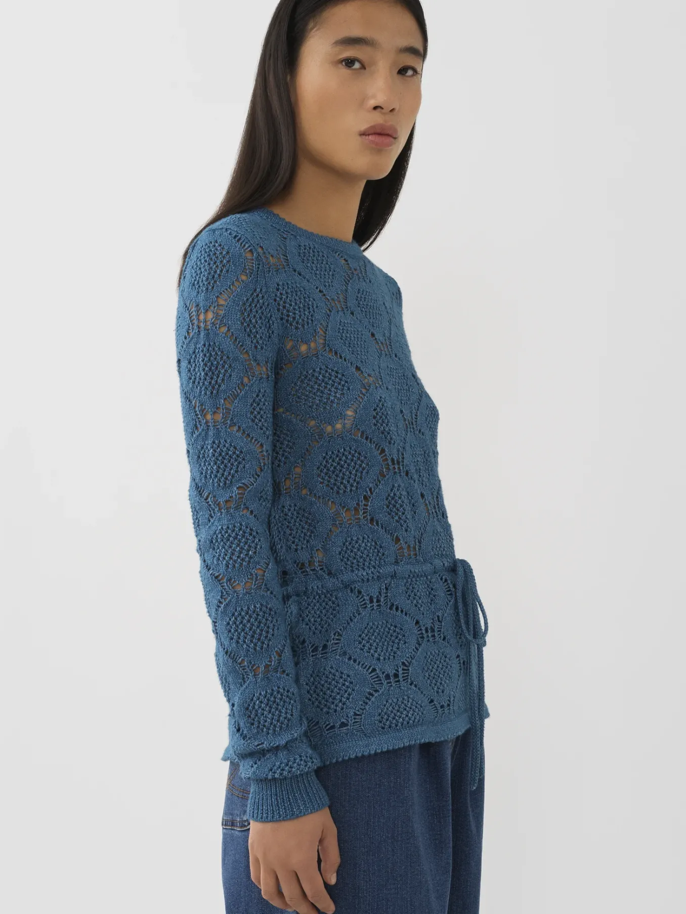 Vêtements-Chloé Pull A Nouer Smoky Blue