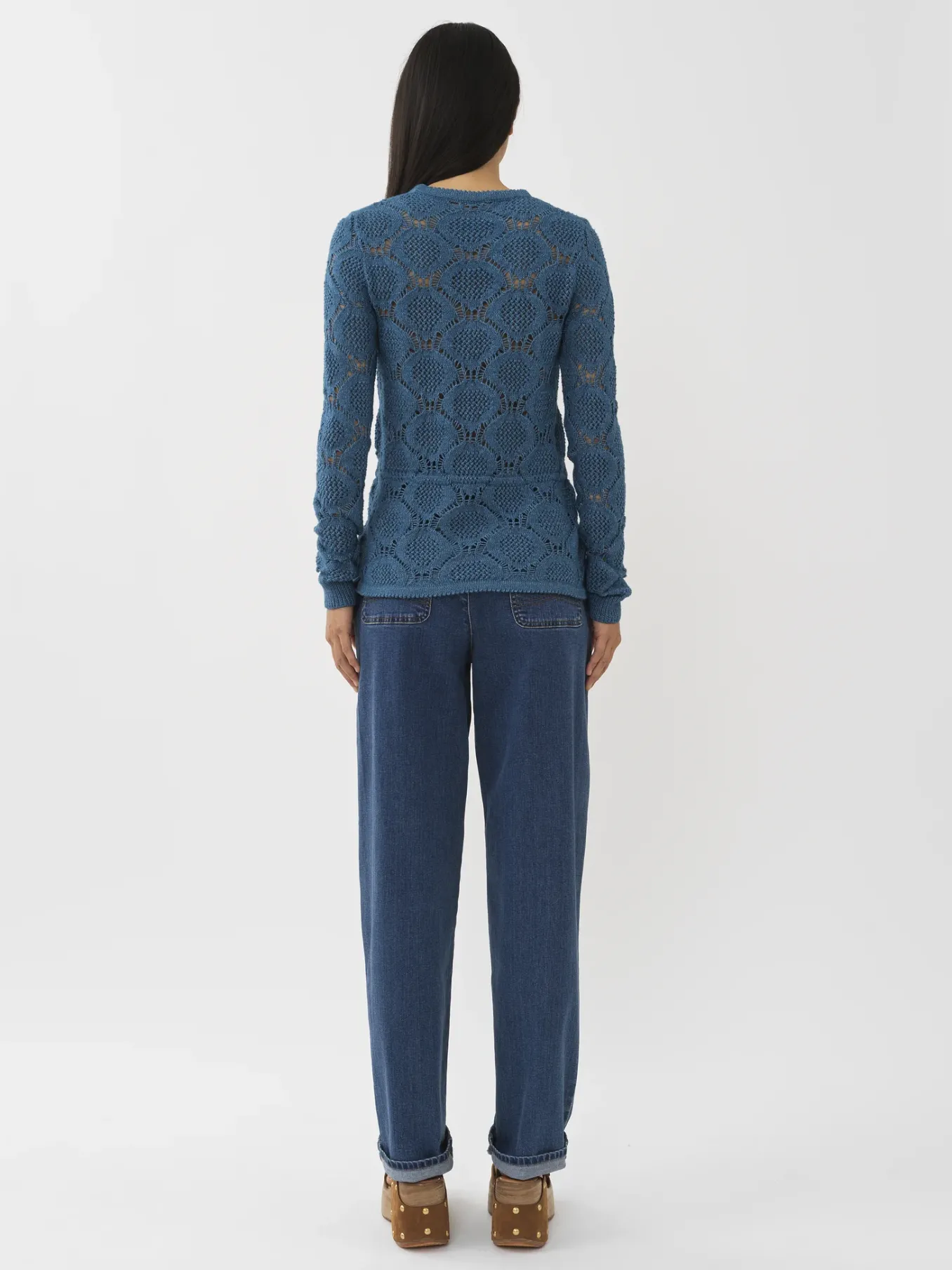 Vêtements-Chloé Pull A Nouer Smoky Blue