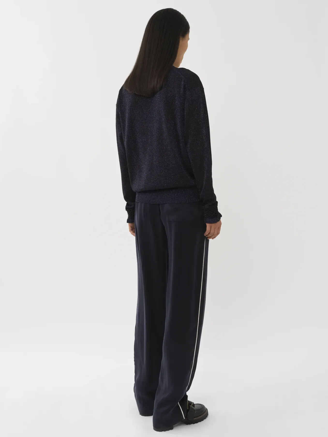 Vêtements-Chloé Pull A Smocks Ink Navy