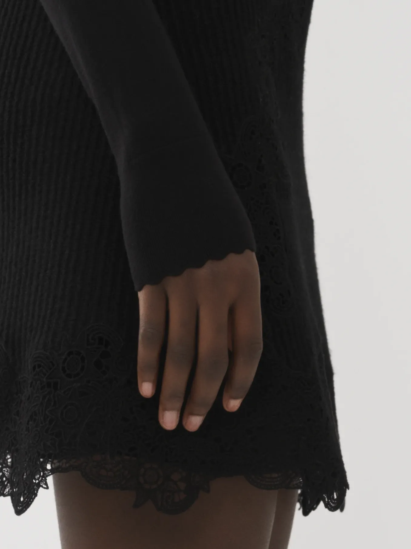 Maille-Chloé Pull Classique Noir
