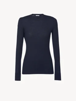 Maille-Chloé Pull Classique Iconic Navy