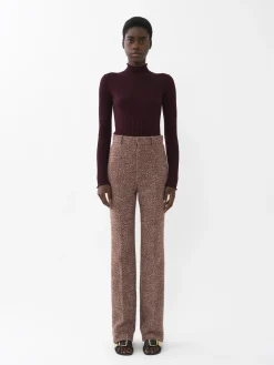 Maille-Chloé Pull Col Montant Obscure Purple