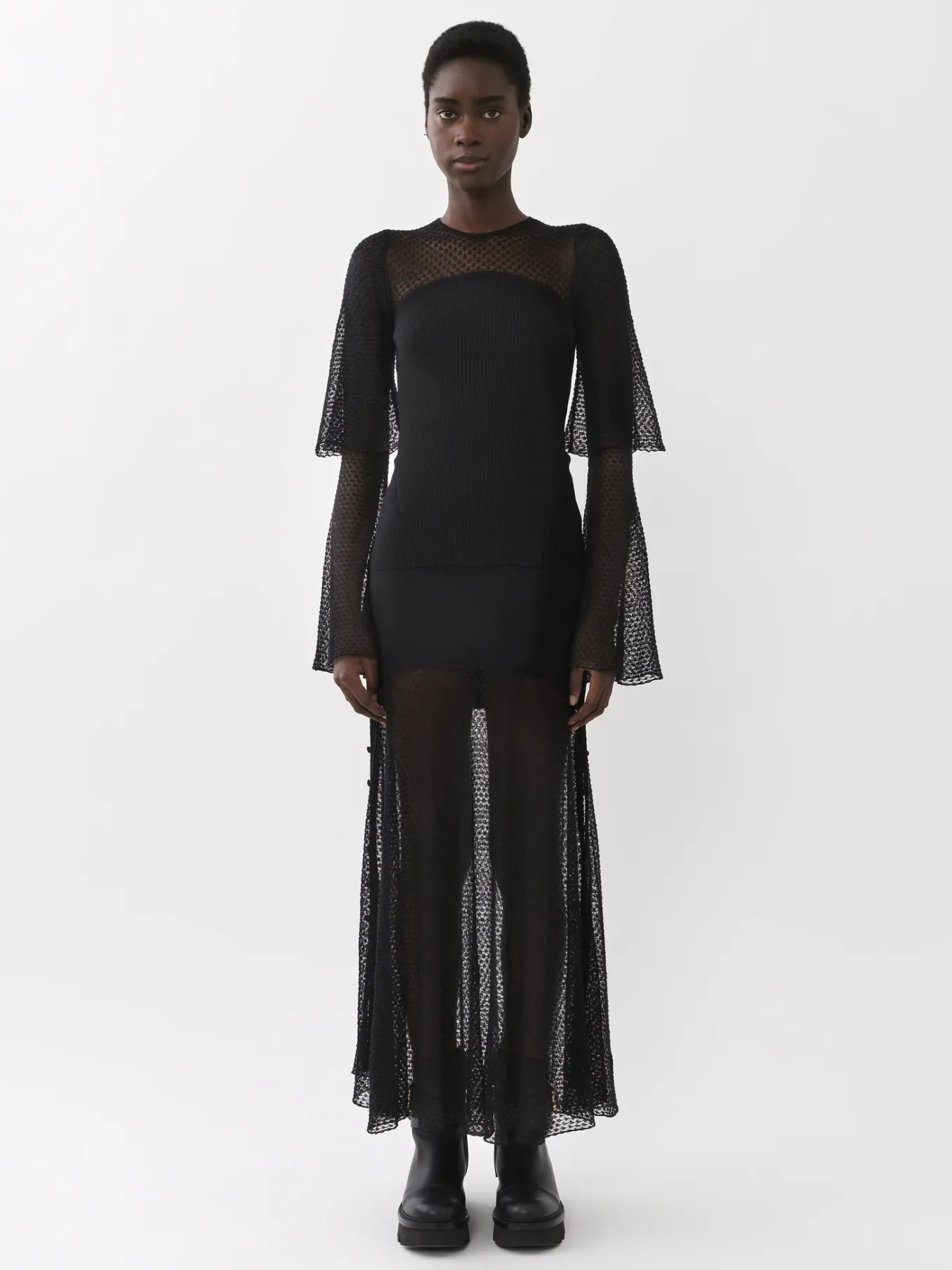 Tops Et Blouses-Chloé Pull Col Rond Noir