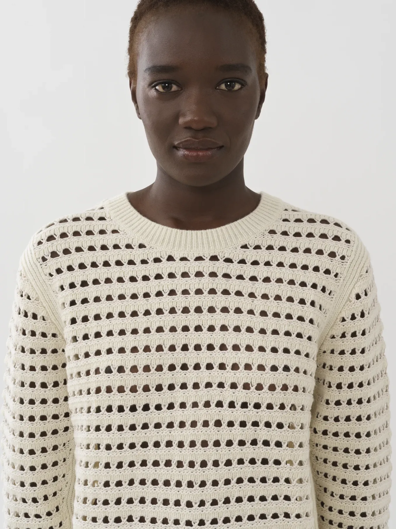 Vêtements-Chloé Pull Col Rond Blanc