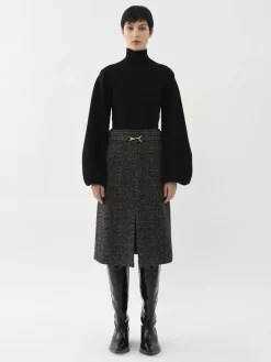 Maille-Chloé Pull Col Roule Noir