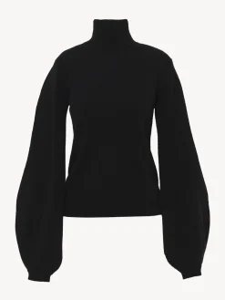 Maille-Chloé Pull Col Roule Noir