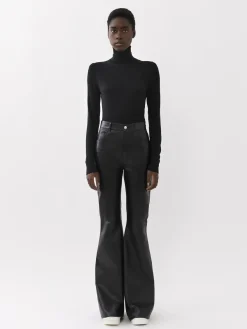 Maille-Chloé Pull Col Roule Noir