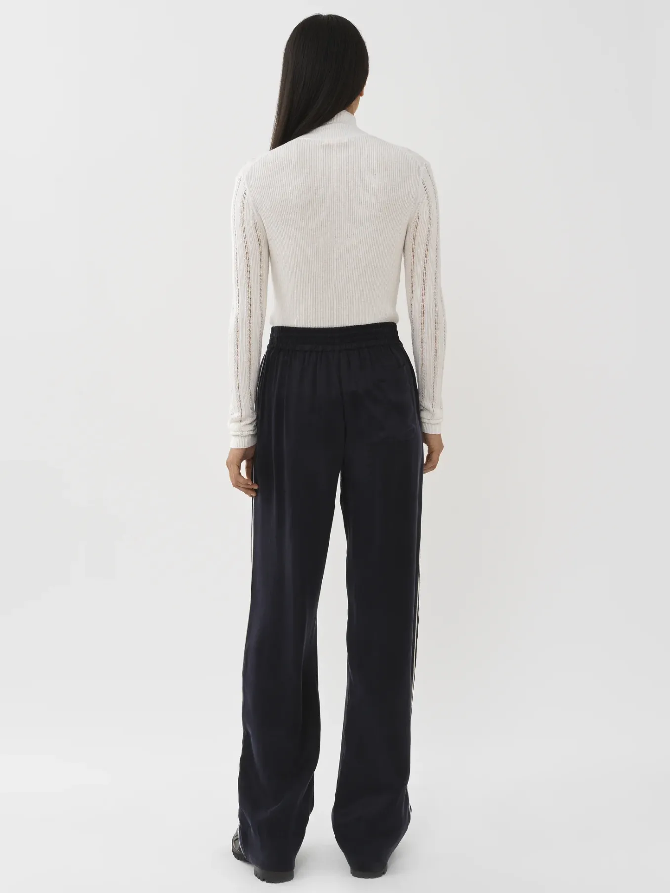 Vêtements-Chloé Pull Col Roule Cloudy White