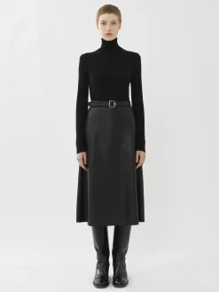 Maille-Chloé Pull Col Roule Noir