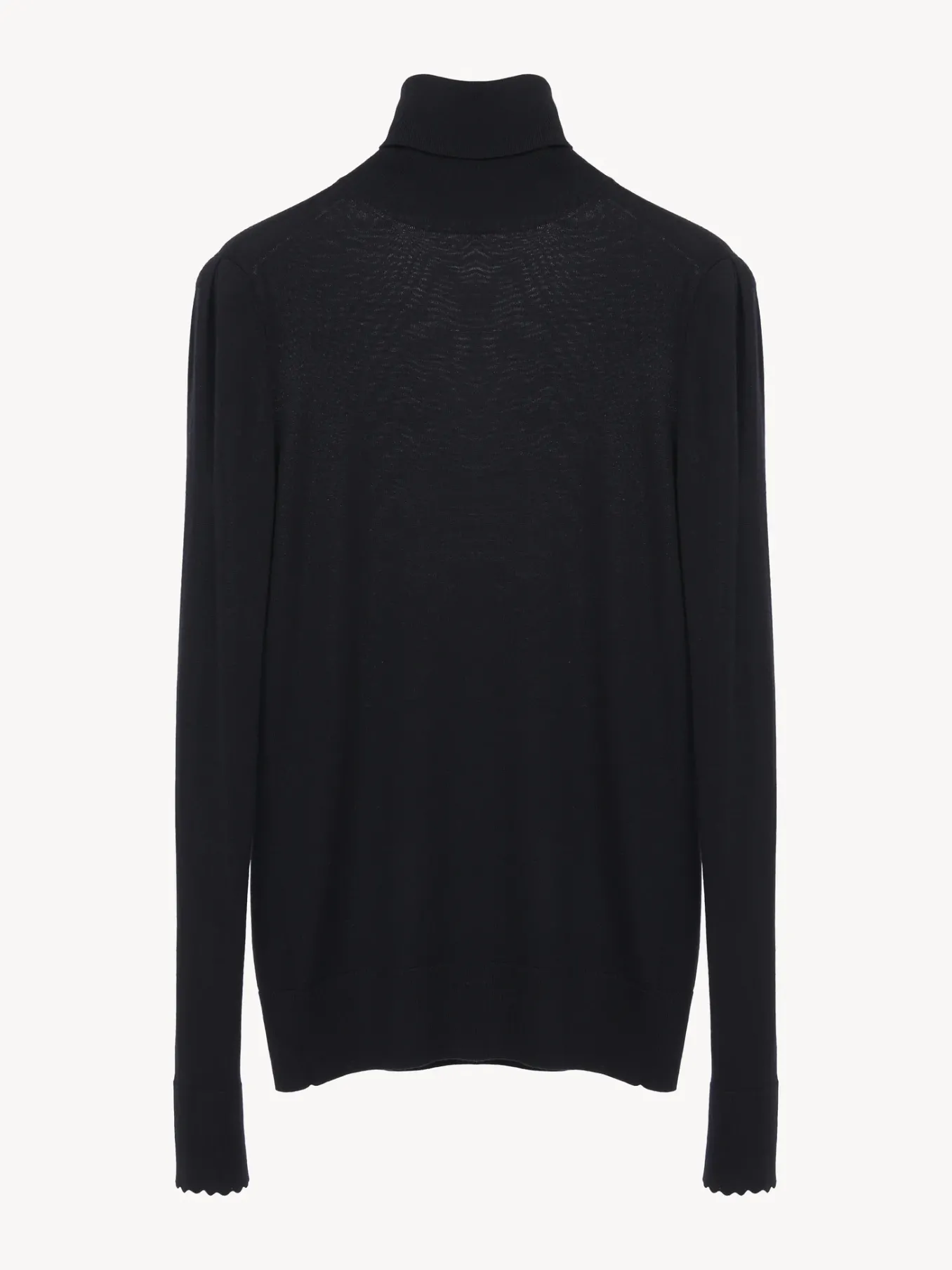 Maille-Chloé Pull Col Roule Royal Navy