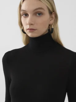 Maille-Chloé Pull Col Roule Noir
