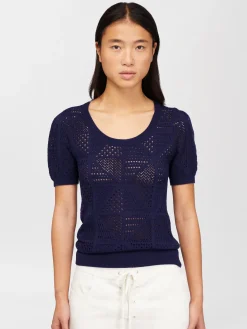 Vêtements-Chloé Pull Manches Courtes Evening Blue