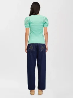 Vêtements-Chloé Pull Manches Courtes Afterglow Green