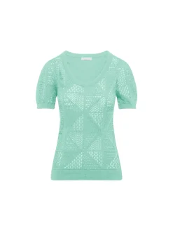 Vêtements-Chloé Pull Manches Courtes Afterglow Green