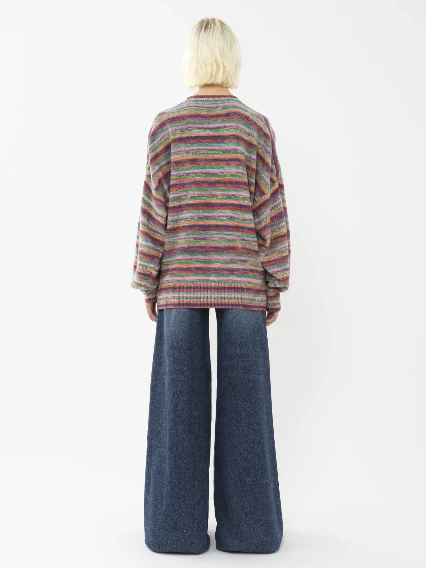 Maille-Chloé Pull Oversize Multicolor Black 1
