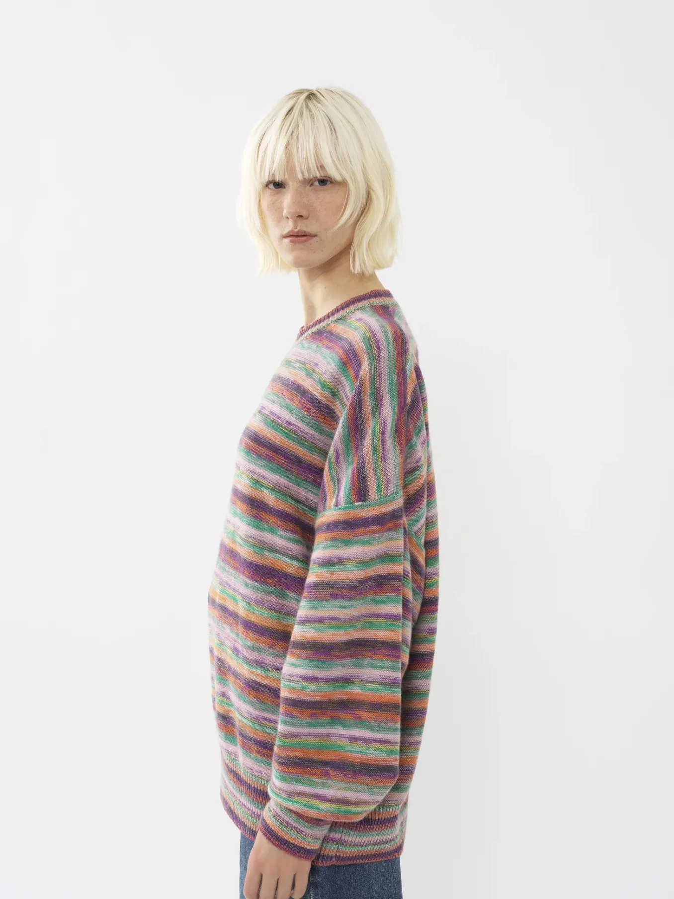 Maille-Chloé Pull Oversize Multicolor Black 1