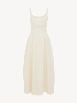 Robes-Chloé Robe Bain De Soleil Midi Coconut Milk