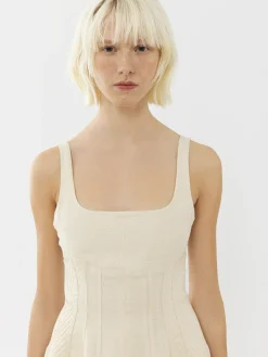 Robes-Chloé Robe Bain De Soleil Midi Coconut Milk